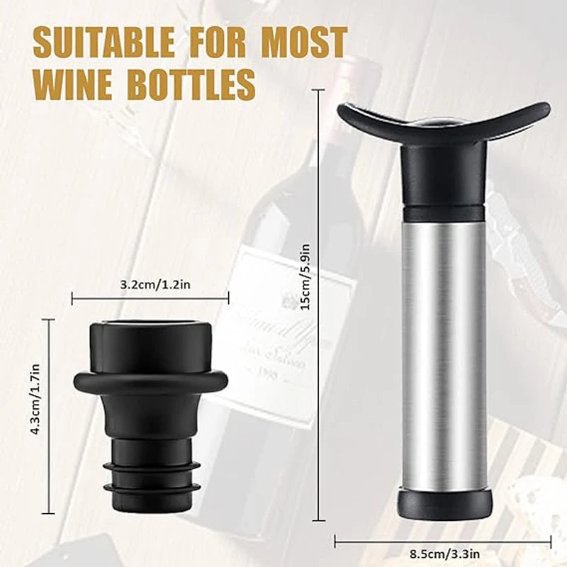 Wine Stopper with Vacuum Wine Pump Wine Preserver